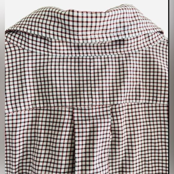 Ralph Lauren WHITE cotton BLUE RED plaid button up 16 32/33 - Picture 4 of 7